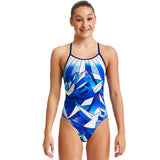 Funkita - Blue Ascent - Girls Diamond Back One Piece