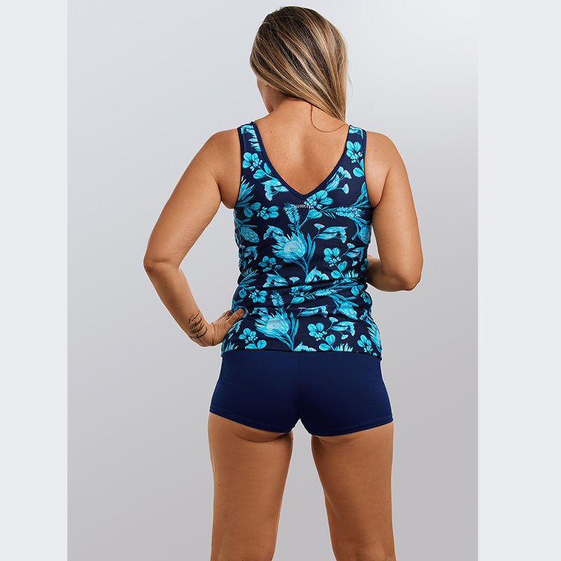 Funkita - Blue Bell - Ladies Zip Front Tankini Top