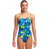Funkita - Blue Bottle - Girls Diamond Back One Piece
