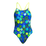 Funkita - Blue Bottle - Girls Diamond Back One Piece