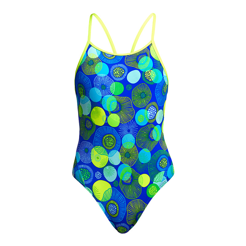 Funkita - Blue Bottle - Girls Diamond Back One Piece