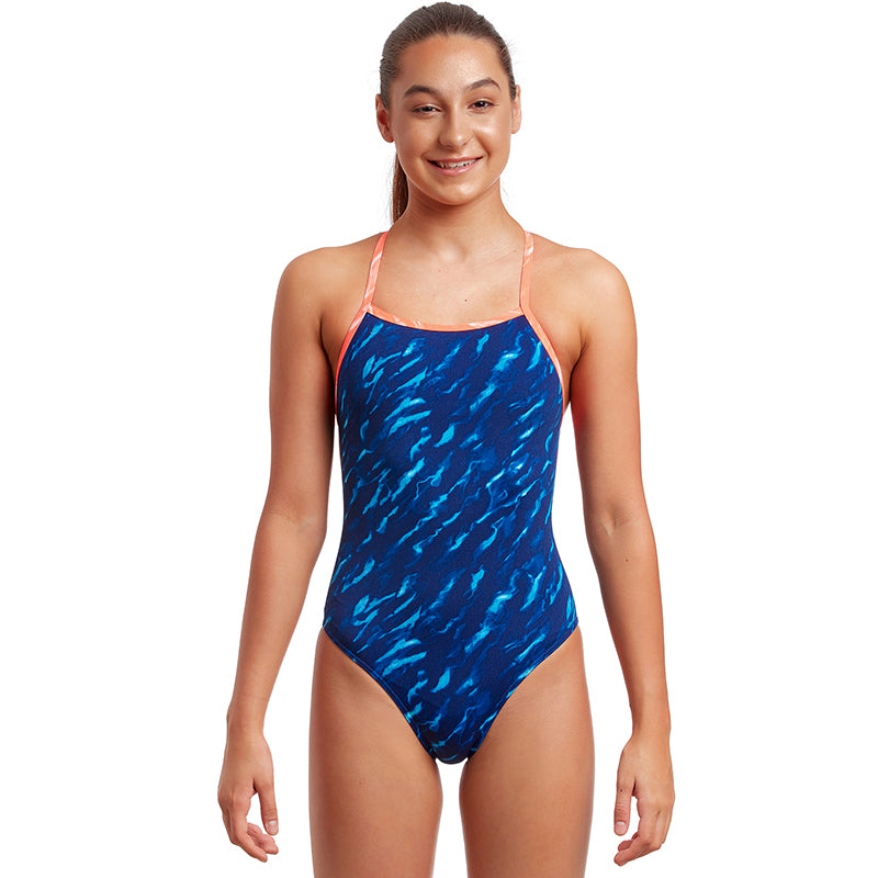 Funkita - Blue Mist - Girls Strapped In One Piece