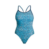 Funkita - Blue Stone - Ladies Diamond Back One Piece