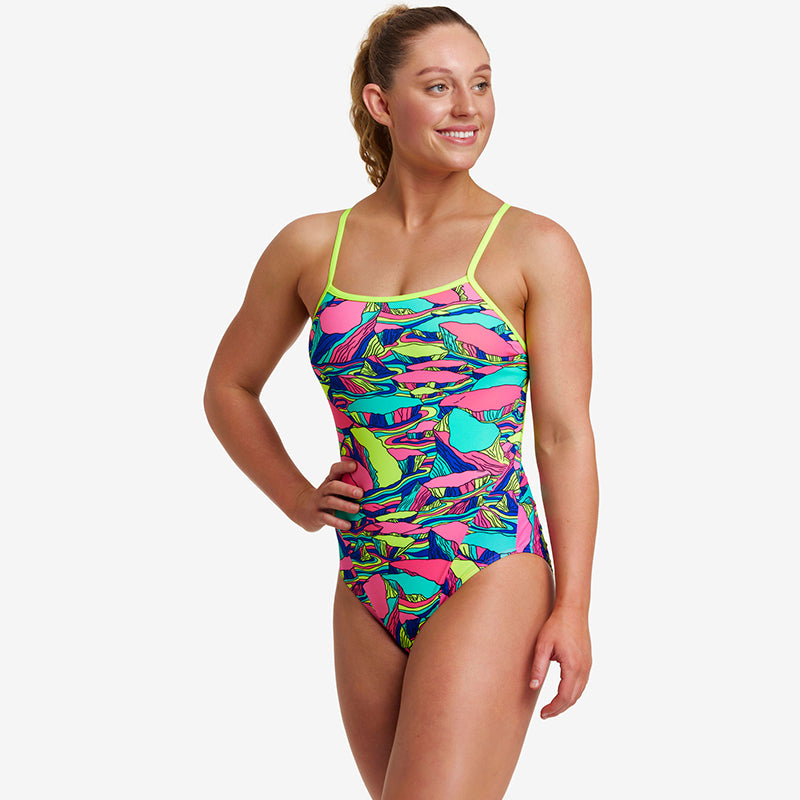 Funkita - Bright Bergs - Ladies Eco Single Strap One Piece