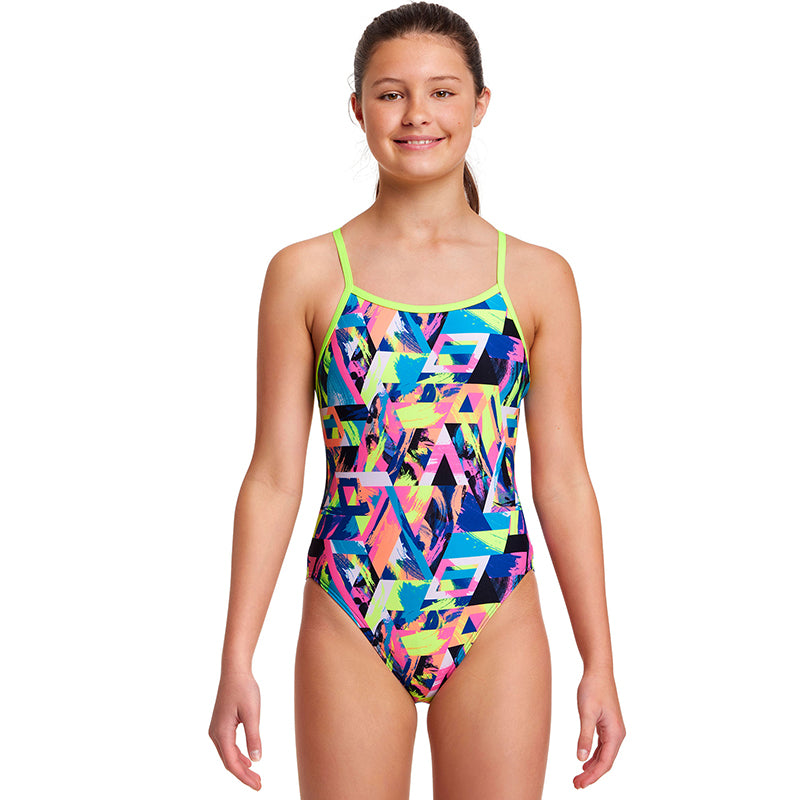 Funkita - Brush Cuts - Girls Single Strap One Piece