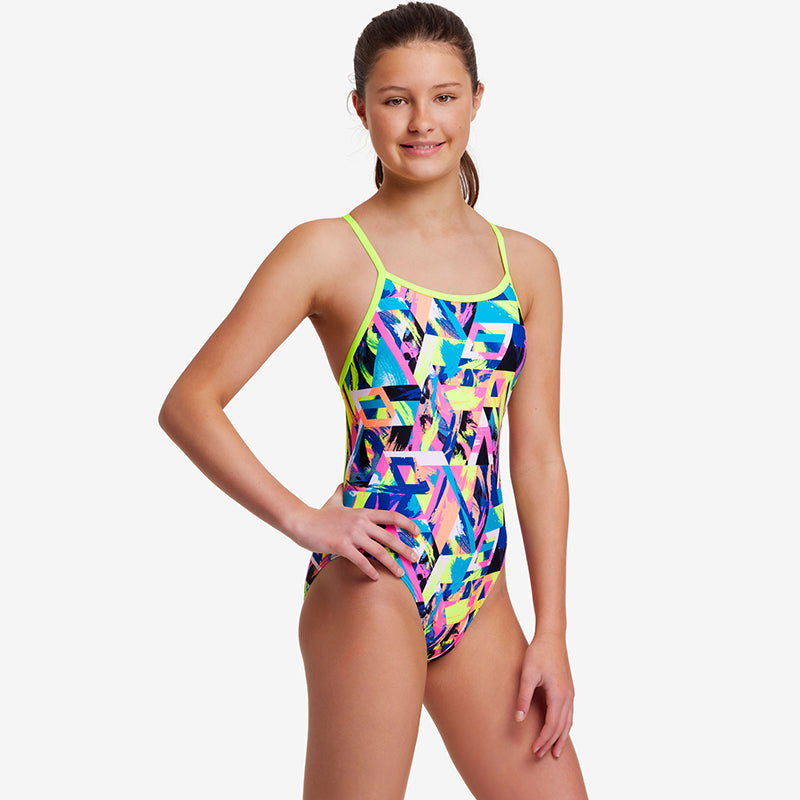 Funkita - Brush Cuts - Girls Single Strap One Piece