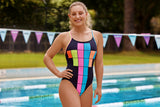 Funkita - Building Blocks - Ladies Diamond Back One Piece