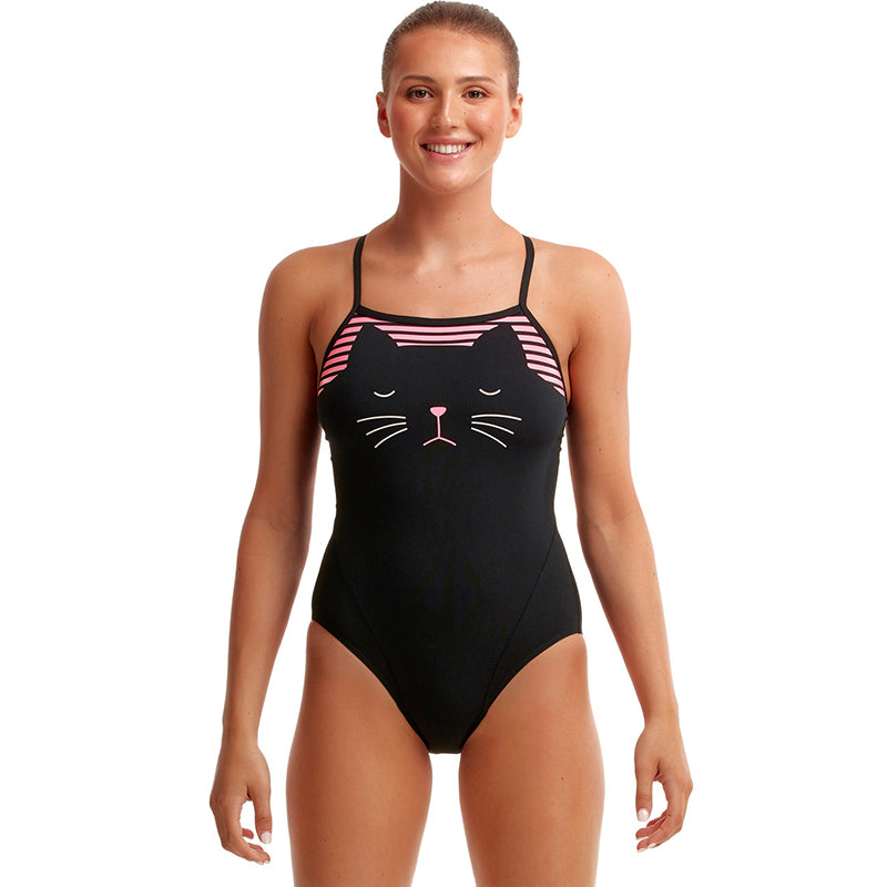 Funkita Women's Feline Fiesta Single Strap One Piece Swimsuit - Ly