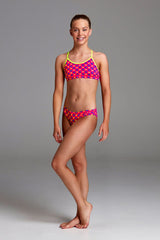 Funkita - Daisy Dots - Girls Racerback Two Piece