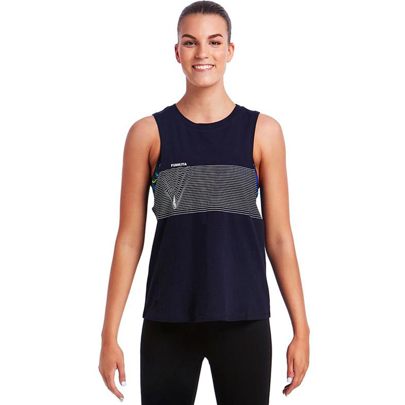 Funkita - Deep Water - Ladies Hank The Tank Top