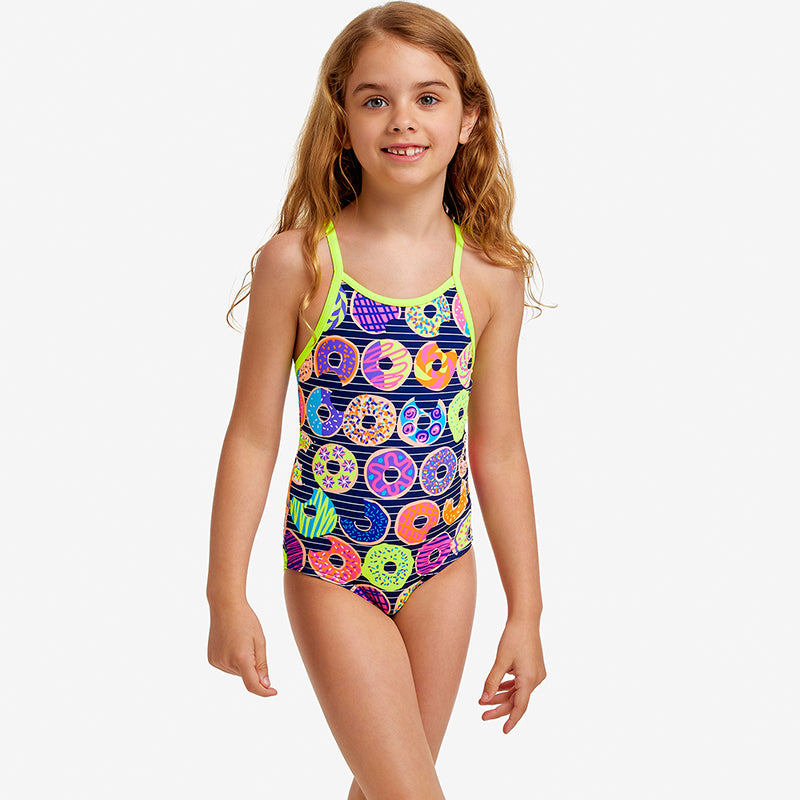 Funkita - Dunking Donuts - Toddlers Girls Printed One Piece