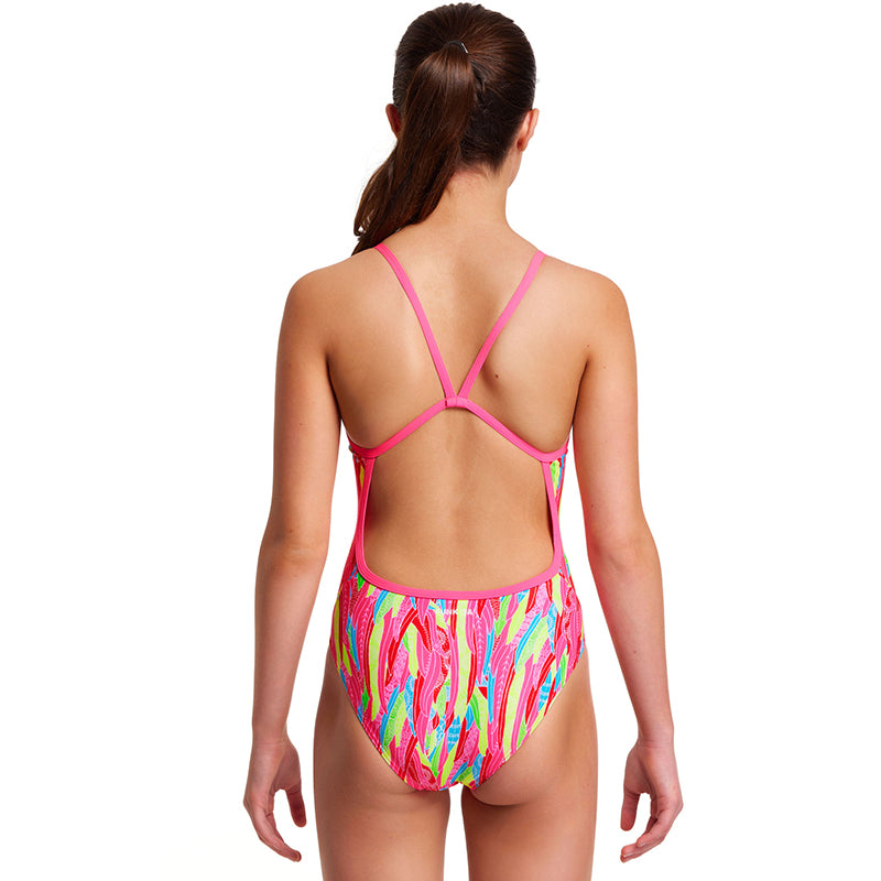 Funkita - Feather Flock - Girls Eco Single Strap One Piece