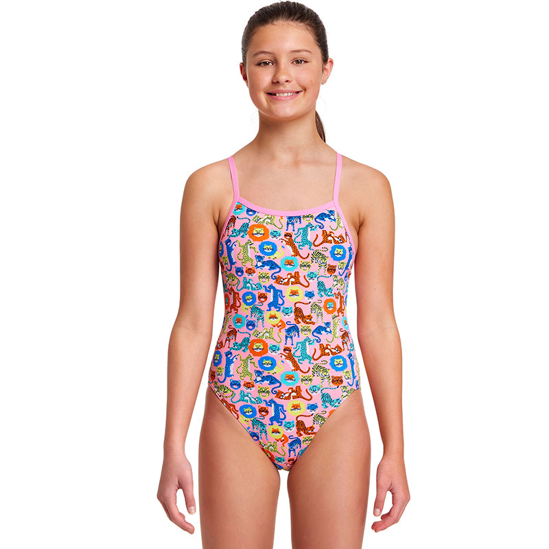 Funkita - Feline Fiesta - Girls Single Strap One Piece