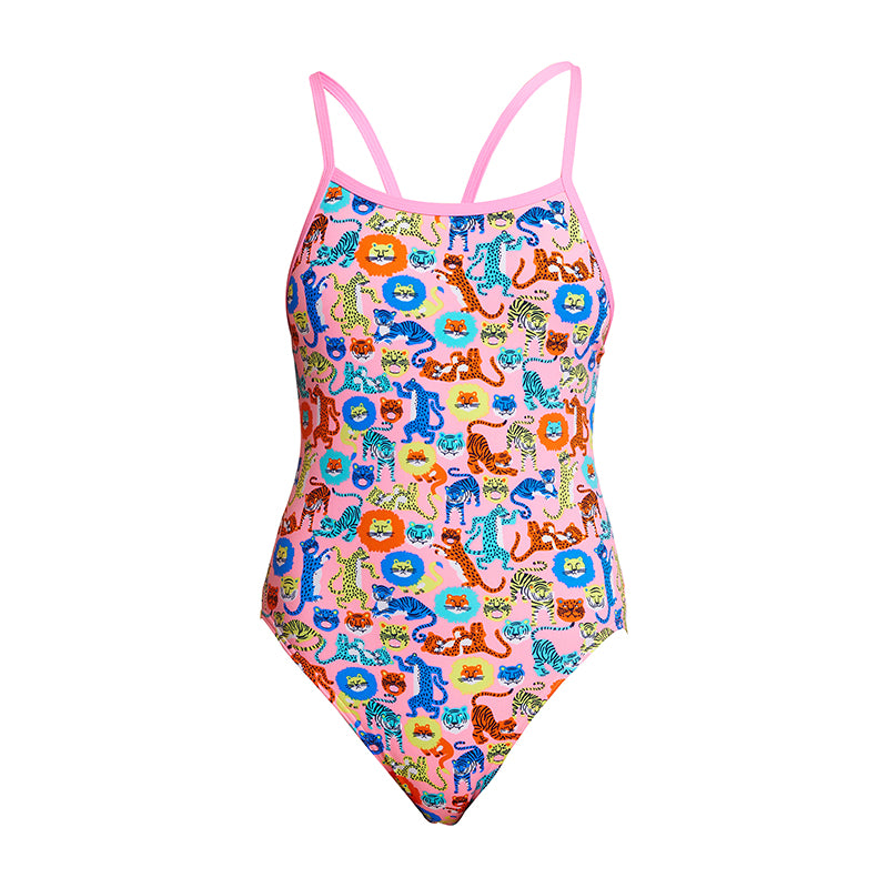 Funkita - Feline Fiesta - Girls Single Strap One Piece