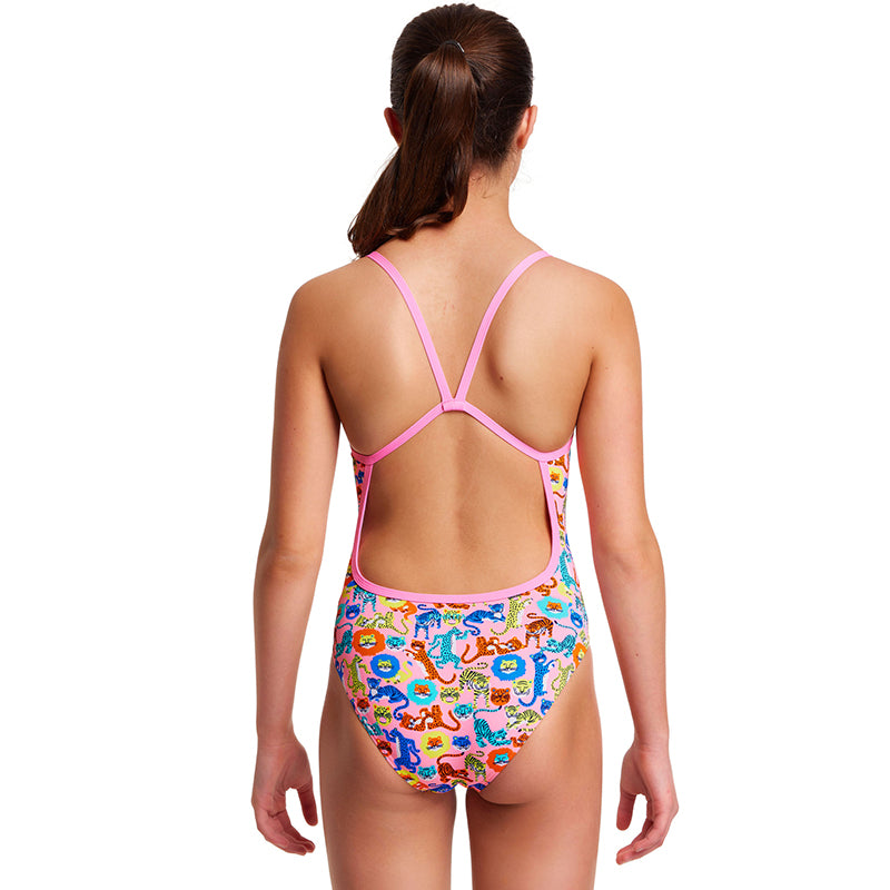 Funkita - Feline Fiesta - Girls Single Strap One Piece