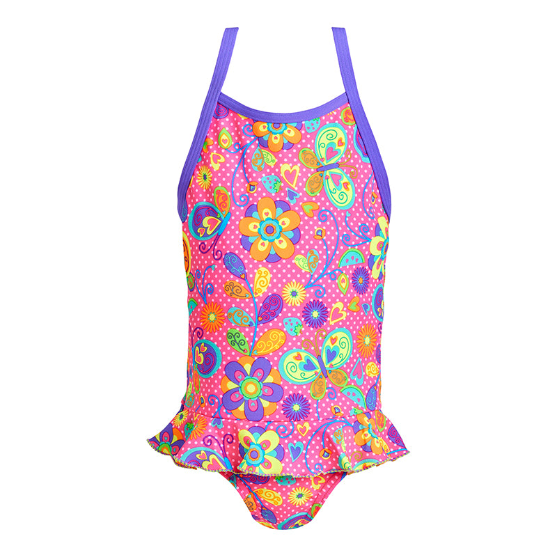 Funkita - Flower Bed - Toddler Girls Belted Frill One Piece