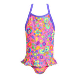 Funkita - Flower Bed - Toddler Girls Belted Frill One Piece