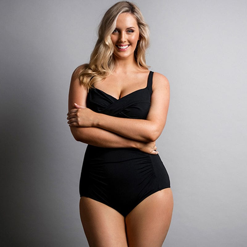 Funkita Form - Still Black - Ladies Ruched One Piece