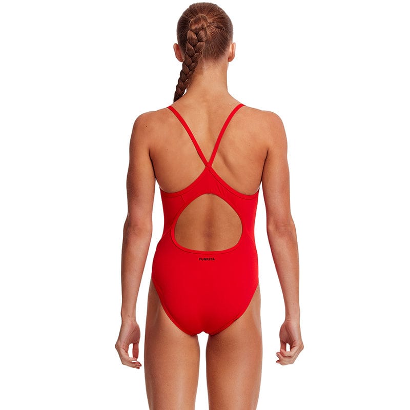 Funkita - Still Red - Girls Diamond Back One Piece