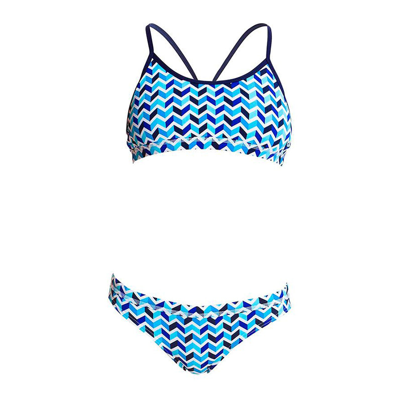 Funkita - Chevron Stream - Girls Racerback Two Piece