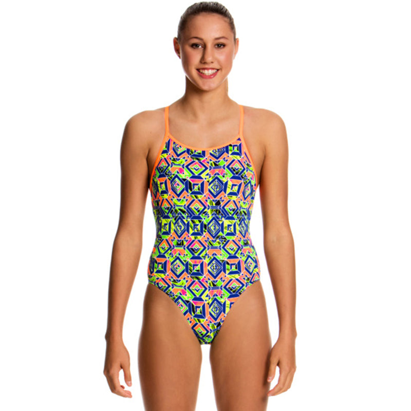 Funkita - Clockwork Orange - Girls Diamond Back One Piece