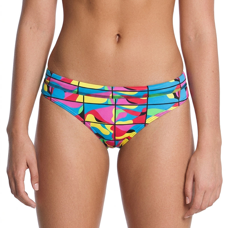Funkita - Colour Frame - Ladies Sports Brief - Aqua Swim Supplies
