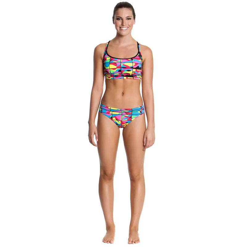 Funkita - Colour Frame - Ladies Sports Brief - Aqua Swim Supplies