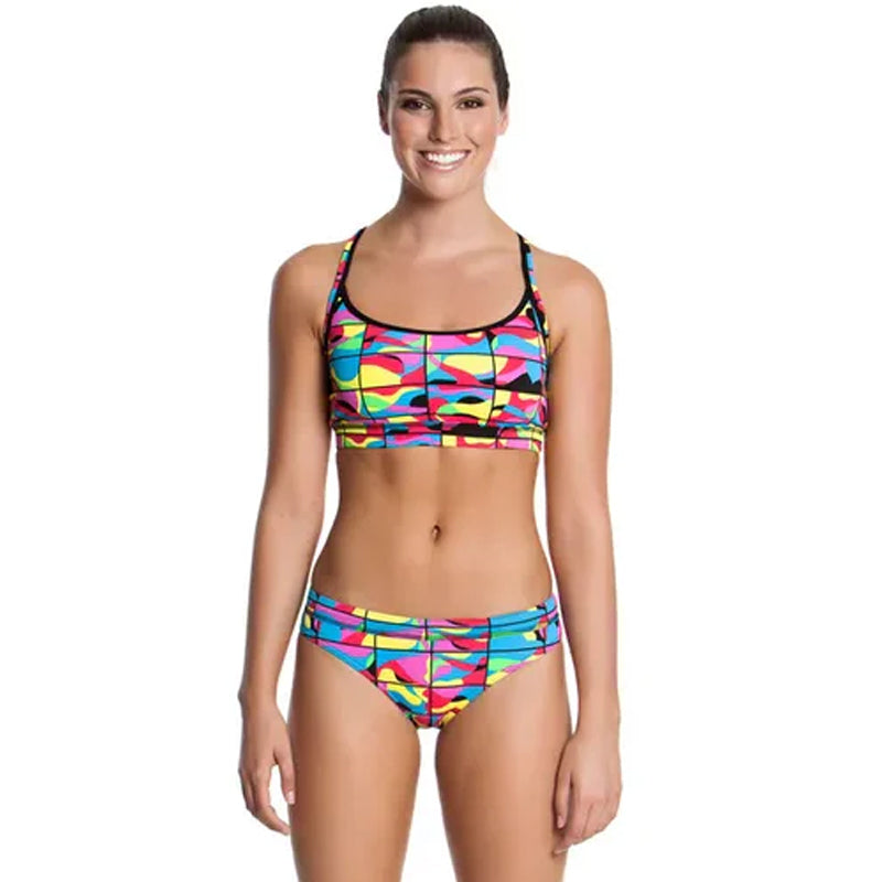 Funkita - Colour Frame - Ladies Sports Brief - Aqua Swim Supplies