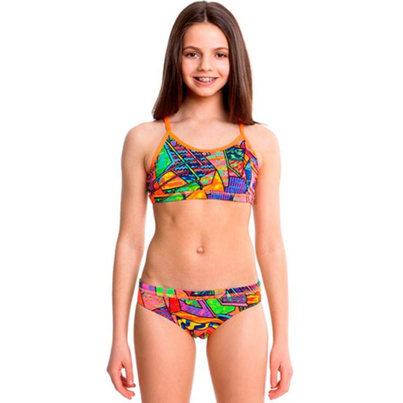 Funkita - Cubism Chaos - Girls Racerback Two piece