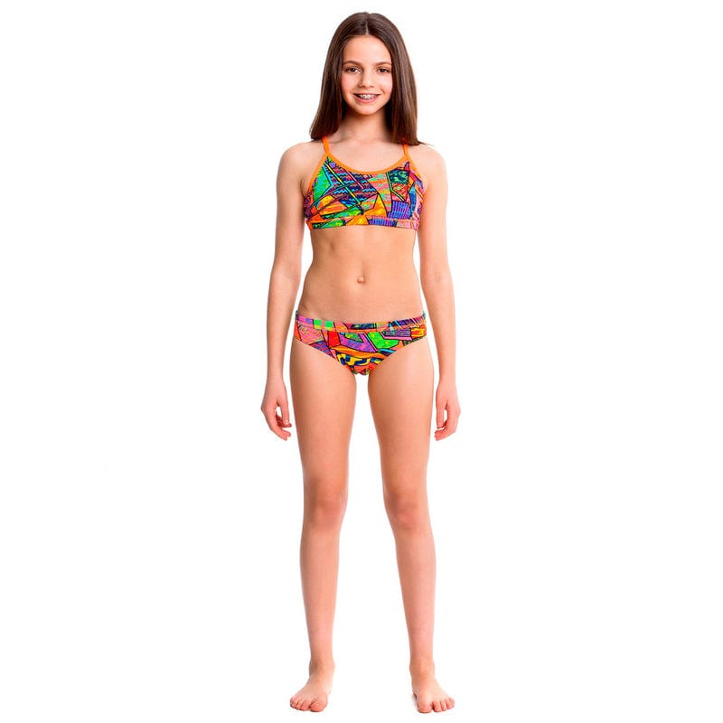 Funkita - Cubism Chaos - Girls Racerback Two piece