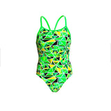 Funkita - Fluro Fracture - Girls Diamond Back One Piece
