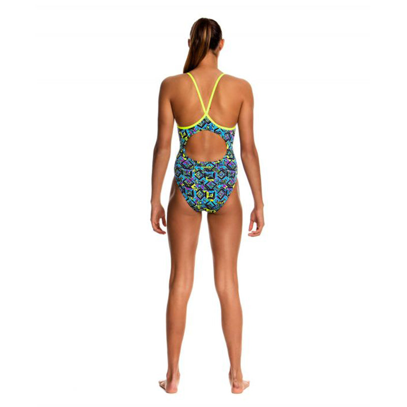 Funkita - Hazard Lights - Girls Diamond Back One Piece