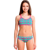 Funkita - Parliament Party - Girls Racerback Two Piece - Aqua Swim Supplies