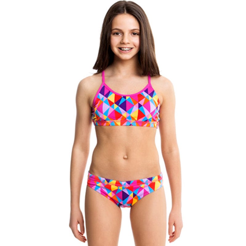 Funkita - Prism Collision - Girls Racerback Two Piece