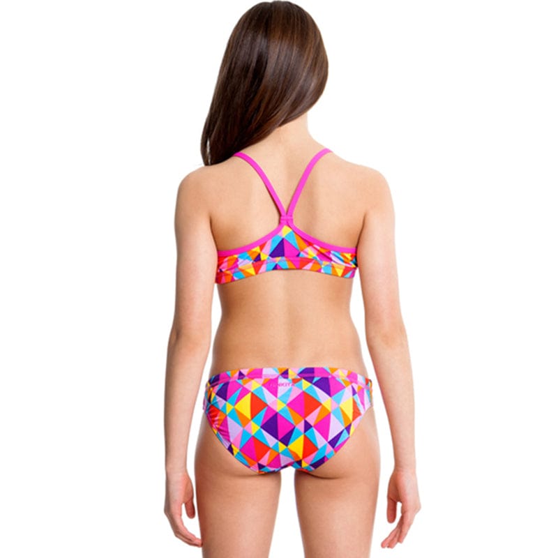 Funkita - Prism Collision - Girls Racerback Two Piece