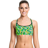 Funkita - Golden Honeycomb - Ladies Sports Top - Aqua Swim Supplies