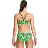 Funkita - Golden Honeycomb - Ladies Sports Top - Aqua Swim Supplies
