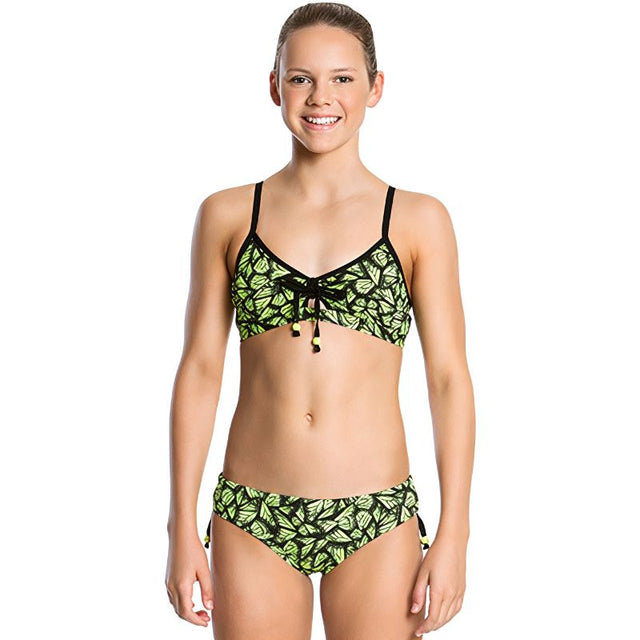 Funkita - Golden Wings - Girls Tie Detail Two Piece - Aqua Swim Supplies