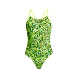Funkita - Goldy Blocks - Girls Diamond Back One Piece