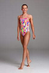 Funkita - Hearts Splatter - Girls Single Strap One Piece