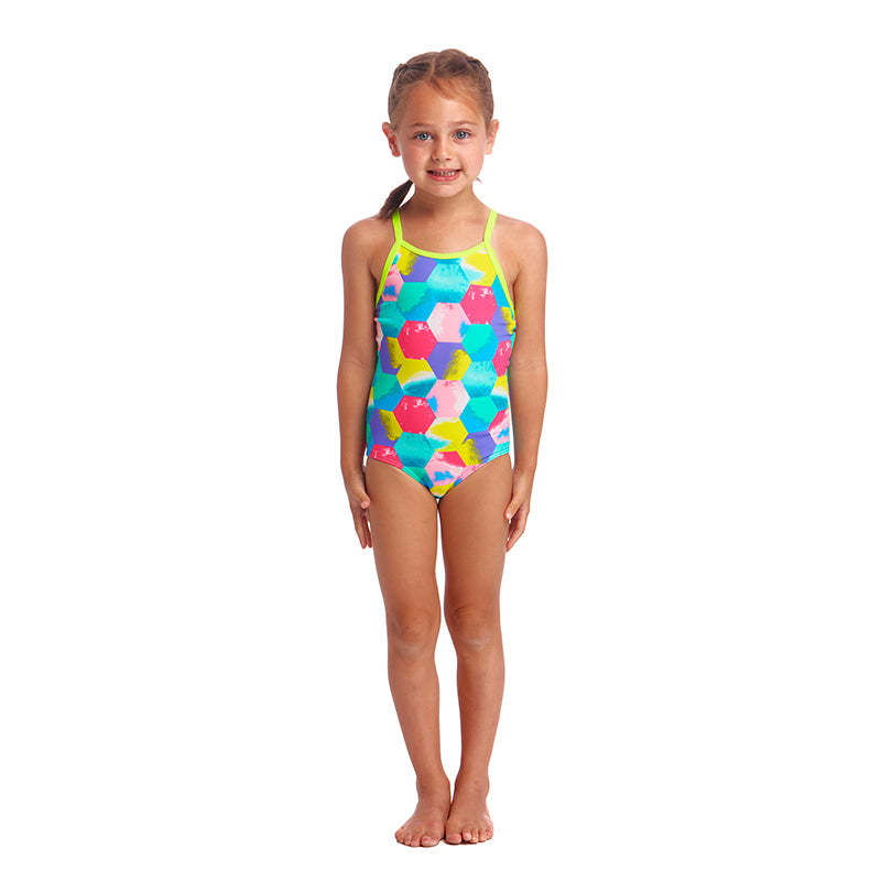 Funkita - Hexy Back - Toddler Girls Printed One Piece
