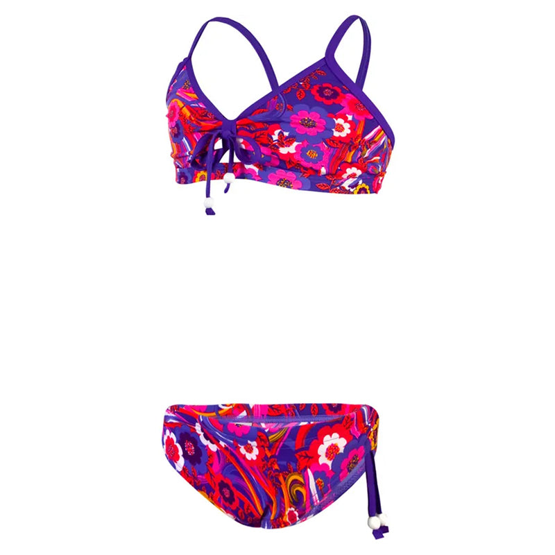 Funkita - Kiss Me Quick - Girls Tie Detail Two Piece - Aqua Swim Supplies