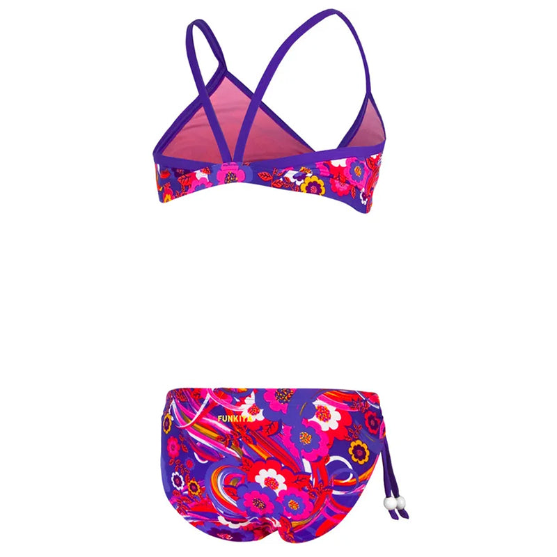 Funkita - Kiss Me Quick - Girls Tie Detail Two Piece - Aqua Swim Supplies