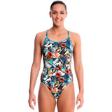 Funkita - Postcard Paradise - Ladies Diamond Back One Piece