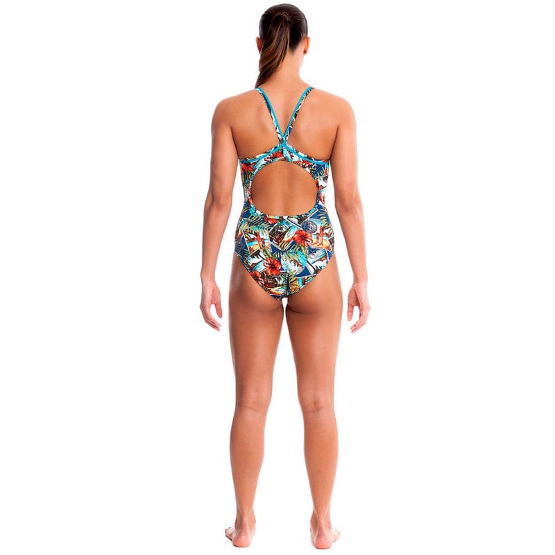 Funkita - Postcard Paradise - Ladies Diamond Back One Piece