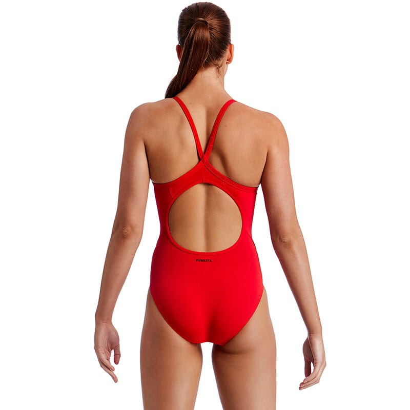 Funkita - Still Red - Ladies Diamond Back One Piece