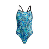 Funkita - Land Grab - Girls Diamond Back One Piece