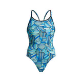 Funkita - Land Grab - Ladies Diamond Back One Piece