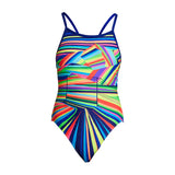 Funkita - Land Lines - Girls Single Strap One Piece