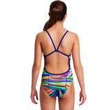 Funkita - Land Lines - Girls Single Strap One Piece